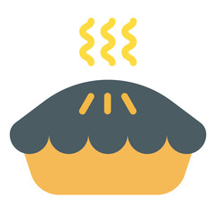 Flat Pie Cake icon
