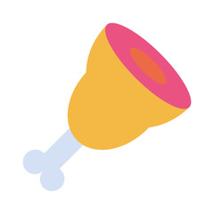 Flat Non Veg leg icon