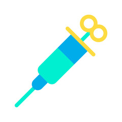 Flat syringe icon