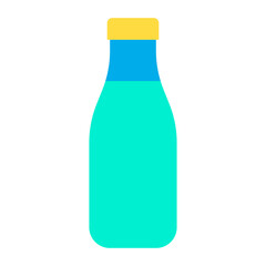Flat Milk bottle icon