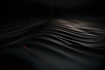 An abstract image with organic, fluid forms in black, reminiscent of celestial bodies merging and colliding in the depths of space. AI Generated.