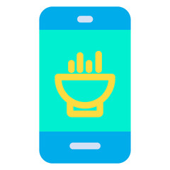 Flat Mobile Food icon