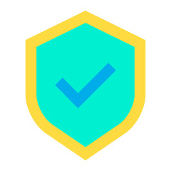 Flat Medical Shield icon