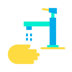 Flat Wash Hand icon