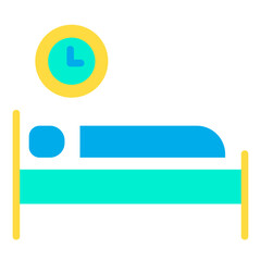 Fototapeta premium Flat Love Time icon