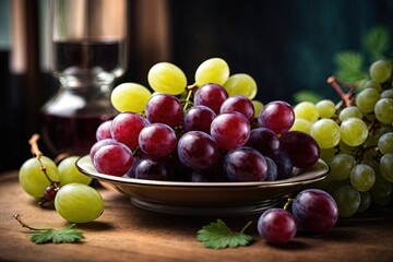 grapes , red grapes and light green grapes, beautiful grapes