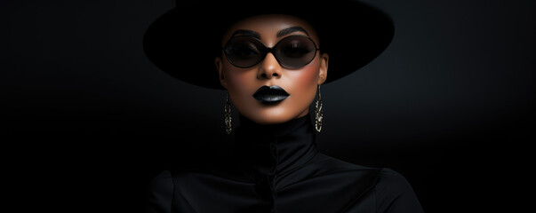 Mysterious individual in all-black attire