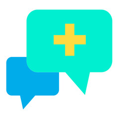 Flat Real Estate Chat icon