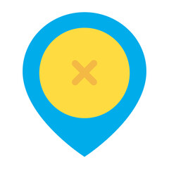 Fototapeta premium Flat Close Placeholder icon