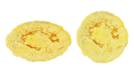 set pancake, round pancake isolated from background	