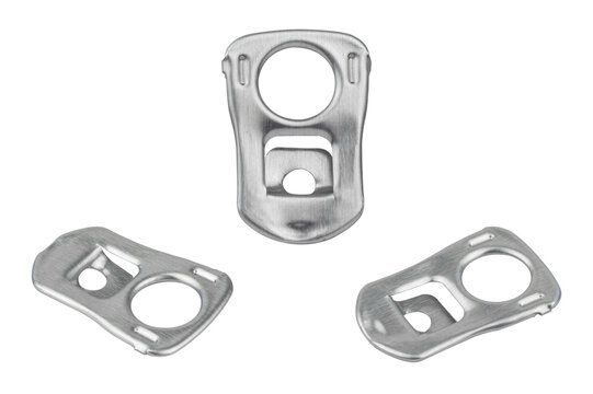 set Ring-pull, pull tab from an aluminum can	