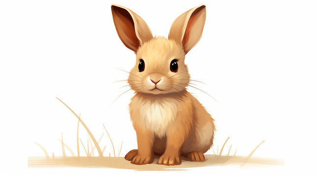 Innocent Bunny Illustration