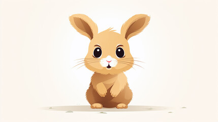 Obraz premium Endearing Baby Rabbit in Vector