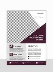 Business flyer design template