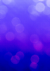 Blue bokeh vertical background with copy space for text or image, Usable for banner, poster, cover, Ad, events, party, sale, celebrations, and various design works
