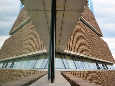 View of the Blavatnik Building extension to the Tate Modern Art Gallery and Museum in Bankside, London; London, England, United Kingdom