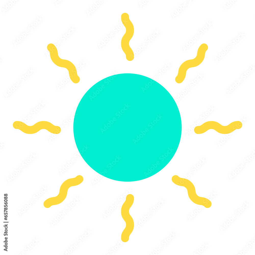 Canvas Prints flat sun icon