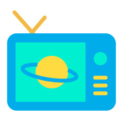Flat Television icon