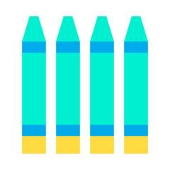 Flat Crayons icon