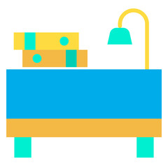 Flat Office Desk icon