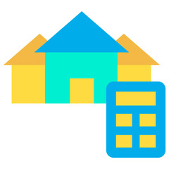 Flat Home calculator icon