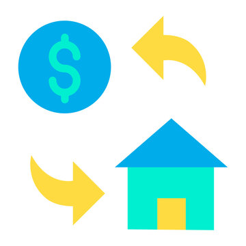 Flat Dollar Home Cost icon