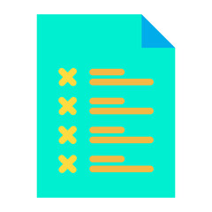 Fototapeta premium Flat Election Page icon