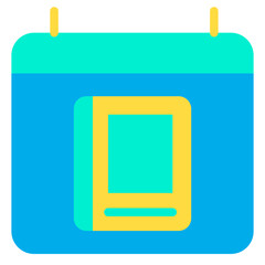 Flat Education Calendar icon