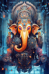 Cyber-Myth - Hindu God Ganesha #4