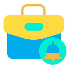 Flat Travel Briefcase icon