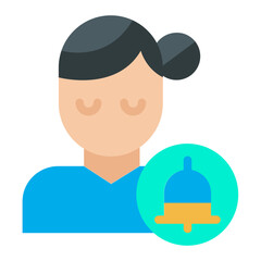 Flat Woman icon