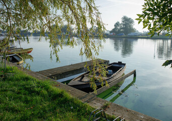 boat on the lake