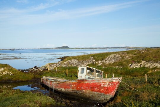Abandoned Old Boat; Roundstone, County Galway, Ireland