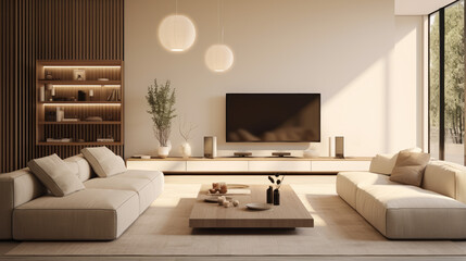 Modern bright living room, contemporary interior living space architecture interior design