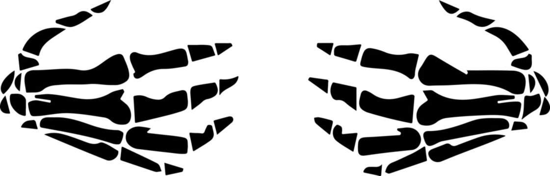 Skeleton hands on boobs SVG, skeleton boobs hands vectors, boobs hands vector, Halloween vector, cancer awareness