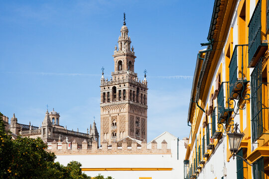 Buildings In The City Of Sevilla; Sevilla, Andalusia, Spain