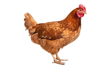 Realistic Chicken Photography Isolated on Transparent Background