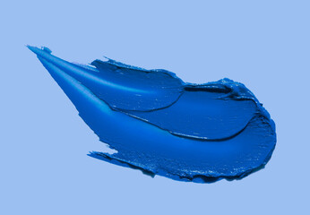 Cosmetic blue pigment texture eye shadow or lipstick, skin care mask