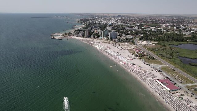 Aerial view of Mangalia - Saturn , Romania.