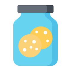 Cookies Jar Flat Icon