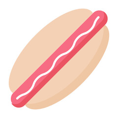 Hot Dog  Flat Icon