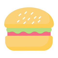 Burger Flat Icon