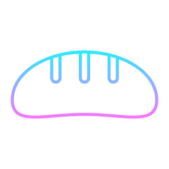 Bread Gradient Icon