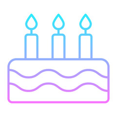 Cake Gradient Icon