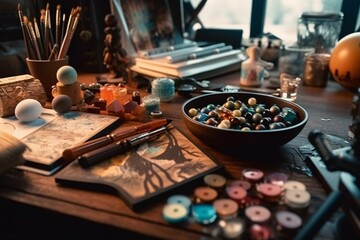 Obraz na płótnie Canvas Hobbies and Crafts