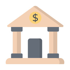 Bank Flat Icon