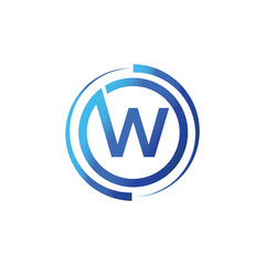 W letter logo 