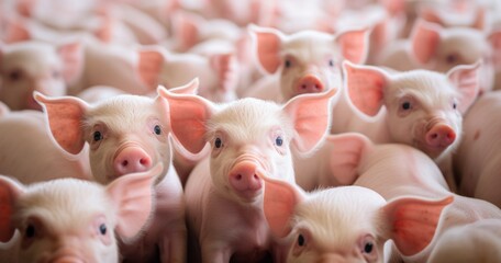 Photo of Hundreds of Pig Pens, Rendered in the Soft-Focus Portraiture