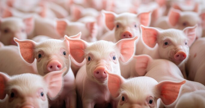 Photo of Hundreds of Pig Pens, Rendered in the Soft-Focus Portraiture