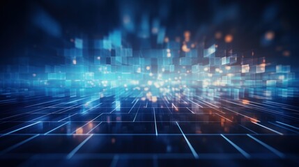 Fototapeta premium abstract background that represents the limitless possibilities and horizons of IT technology in the future, pushing the boundaries of innovation